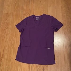 Figs purple scrub top small